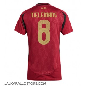 Belgia Youri Tielemans #8 Kotipaita Naisten EM-Kisat 2024 Lyhythihainen